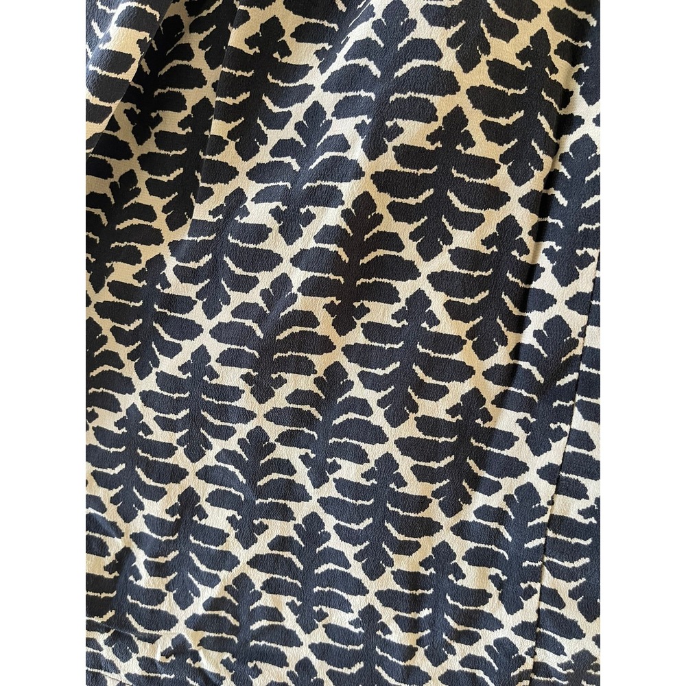 Madewell Silk Daylight Dress Size 2 Ikat Bloom Navy Cream Halter Fit Flare - Picture 12 of 15